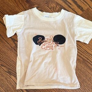 Best Day Ever Cream Kids Tee   Mickey Ears